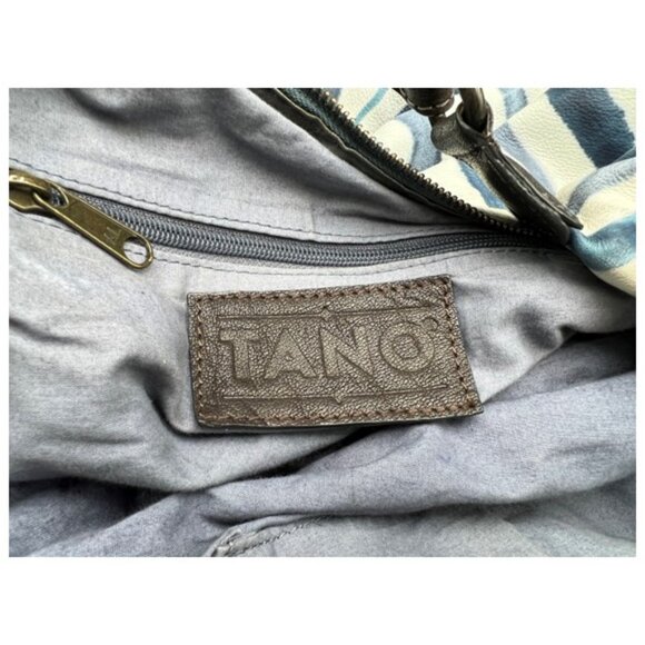 EUC-Tano Handbags - Soft Italian Leather Half Moon Hobo w/Whipped Stitch Handle - Picture 13 of 14